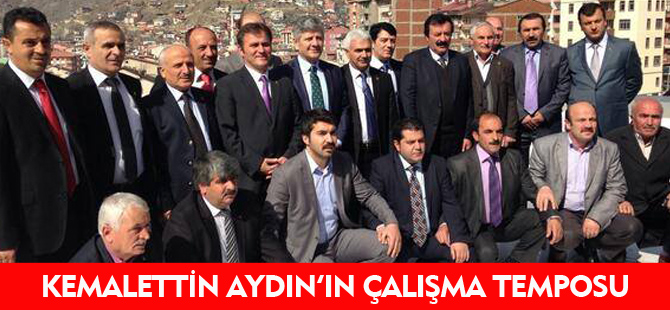 AYDIN'IN  YOĞUN ÇALIŞMA TEMPOSU