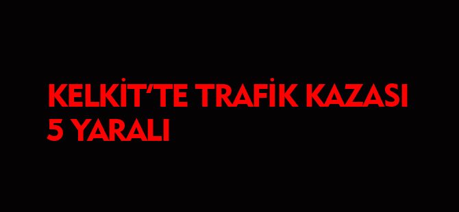 KELKİT'TE TRAFİK KAZASI