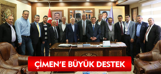 ÇİMEN’E BÜYÜK DESTEK