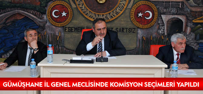 GÜMÜŞHANE İL GENEL MECLİSİNDE KOMİSYON SEÇİMLERİ YAPILDI