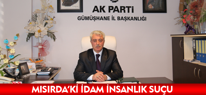 MISIRDA'Kİ İDAM KARARI İNSANLIK SUÇU