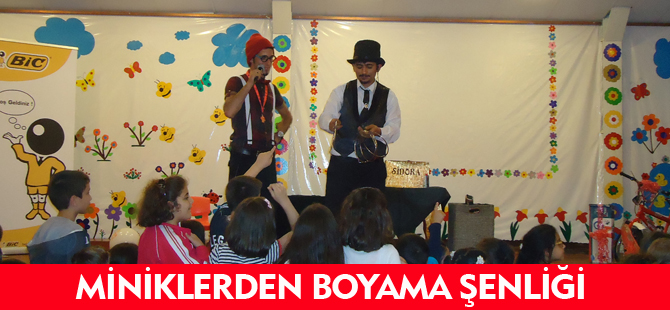 MİNİKLERDEN BOYAMA ŞENLİĞİ