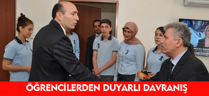 ÖRENCİLERDEN DUYARLI DAVRANIŞ