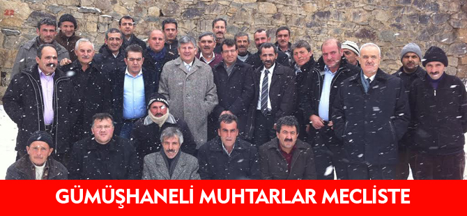 GÜMÜŞHANELİ MUHTARLAR MECLİSTE