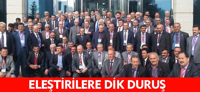 ELEŞTİRİLERE DİK DURUŞ