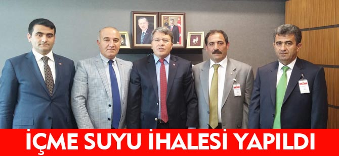 İÇME SUYU İHALESİ YAPILDI