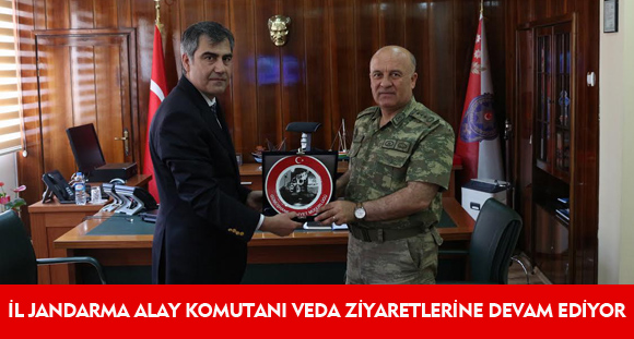 İL JANDARMA ALAY KOMUTANI VEDA ZİYARETLERİNE DEVAM EDİYOR