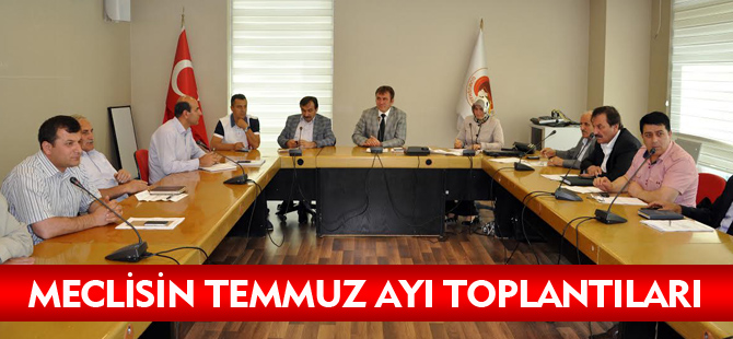 MECLİSİN TEMMUZ AYI TOPLANTILARI