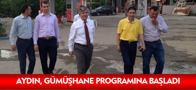 AYDIN, GÜMÜŞHANE PROGRAMINA BAŞLADI