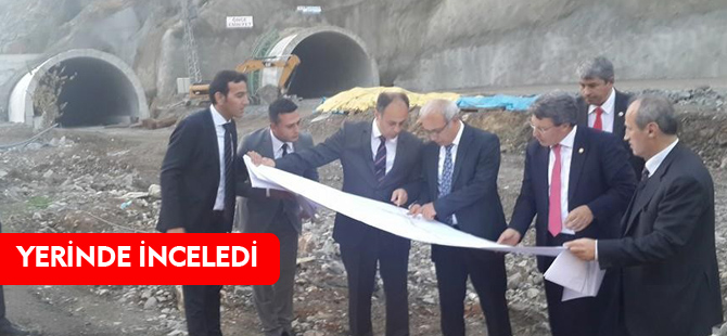 YENİ ZİGANA TÜNELİ PROJESİ VE ÇEVRE YOLU İNŞAATI ÇALIŞMALARINI YERİNDE İNCELEDİLER