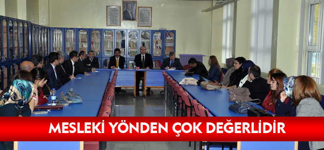 ŞAHİNKAYA: REHBER ÖĞRETMENLERİMİZ MESLEKİ YÖNDEN ÇOK DEĞERLİDİR