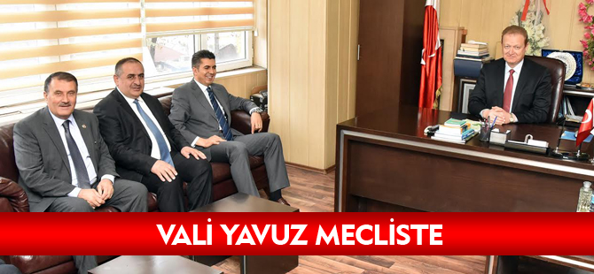 VALİ YAVUZ MECLİSTE