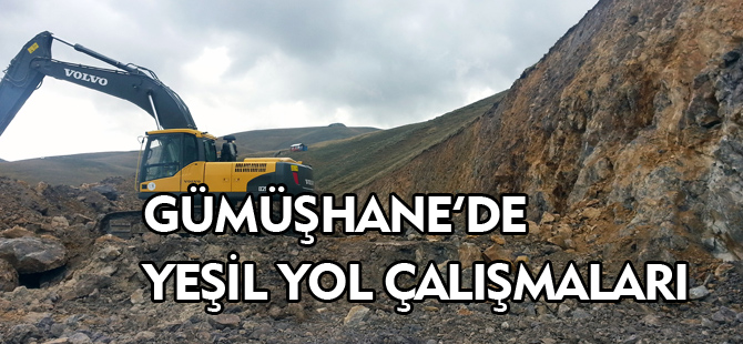 GÜMÜŞHANE'DE YEŞİL YOL ÇALIŞMALARI