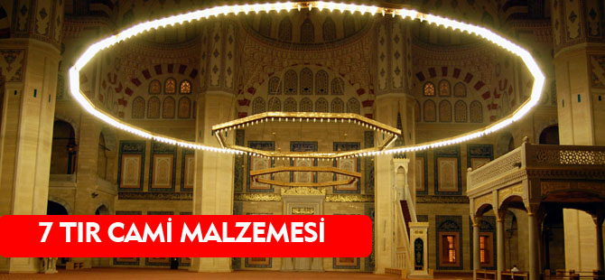 KOCAELİ BÜYÜKŞEHİR’DEN CAMİ İNŞAATINA 7 TIR DOLUSU MALZEME