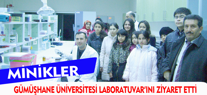 BİLİM VE SANAT MERKEZİ ÖĞRENCİLERİ GÜMÜŞHANE ÜNİVERSİTESİ MERKEZ LABORATUVARI’NDA