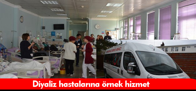 Diyaliz hastalarına örnek hizmet