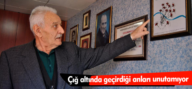 Çığ altında geçirdiği anları unutamıyor