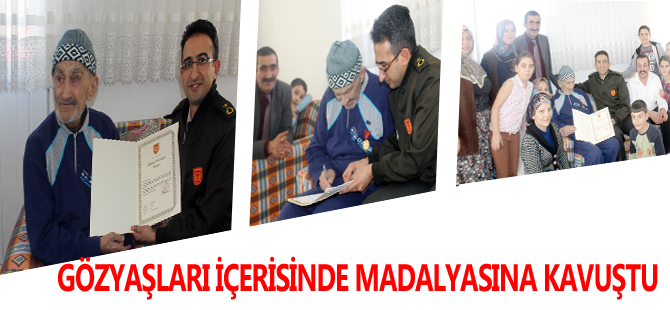 GÖZYAŞLARI İÇERİSİNDE MADALYASINA KAVUŞTU