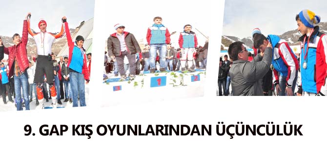 9. GAP KIŞ OYUNLARINDAN ÜÇÜNCÜLÜK