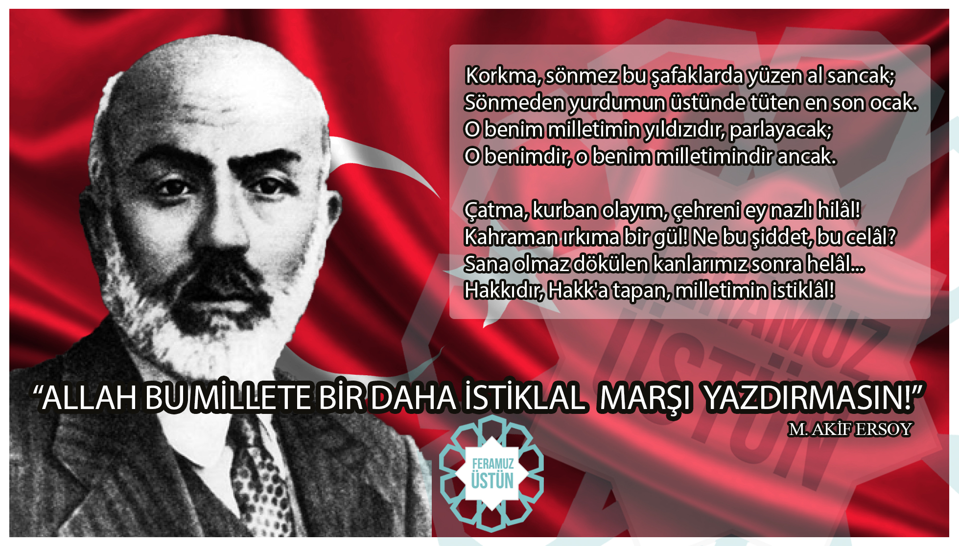 AK PARTİ GÜMÜŞHANE MİLLETVEKİLİ FERAMUZ ÜSTÜN 12 MART MESAJI