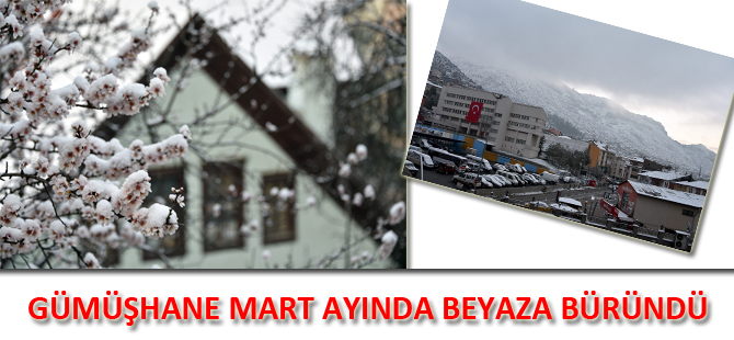 GÜMÜŞHANE MART AYINDA BEYAZA BÜRÜNDÜ