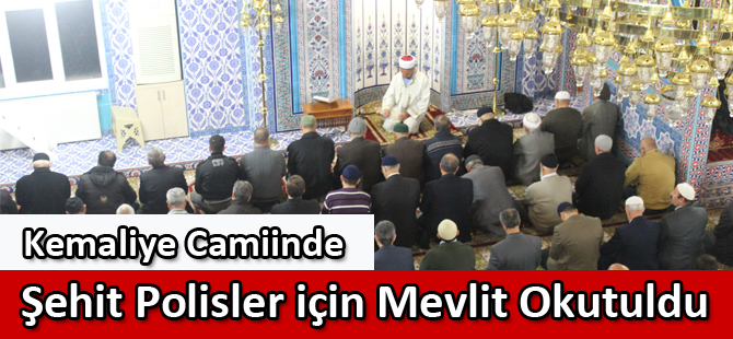 Şehit Polisler için Mevlit Okutuldu