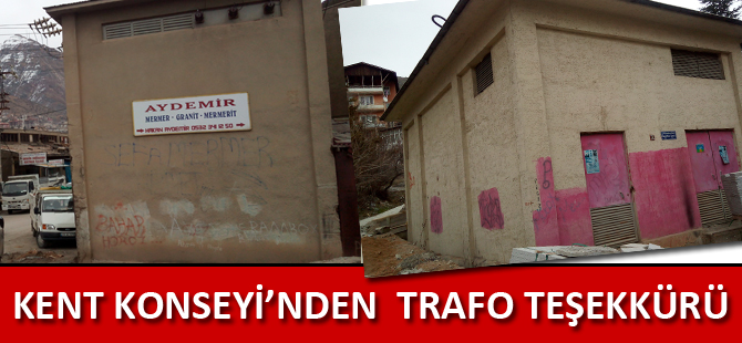 KENT KONSEYİ’NDEN  TRAFO TEŞEKKÜRÜ