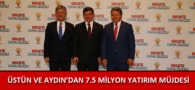 GÜMÜŞHANE MİLLETVEKİLLERİ ÜSTÜN VE AYDIN’DAN 7.5 MİLYON YATIRIM MÜJDESİ