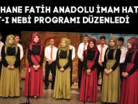 GÜMÜŞHANE FATİH ANADOLU İMAM HATİP LİSESİ VUSLAT-I NEBİ PROGRAMI DÜZENLEDİ