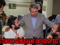 FERAMUZ ÜSTÜN'DEN GÜMÜŞHANE ÜNİVERSİTESİ’NE ZİYARET