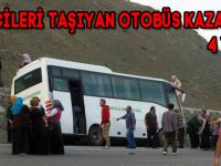 ÖĞRENCİLERİ TAŞIYAN OTOBÜS KAZA YAPTI: 4 YARALI