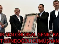 MEMUR-SEN ONURSAL GENEL BAŞKANI AHMET GÜNDOĞDU GÜMÜŞHANE'DE