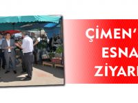 ÇİMEN’DEN ESNAF ZİYARETİ