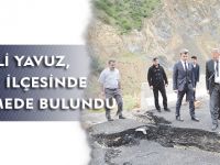 VALİ YAVUZ, KÖSE İLÇESİNDE İNCELEMEDE BULUNDU