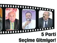 ADAYLAR KESİNLEŞTİ, 5 PARTİ SEÇİME GİRMİYOR