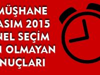 GÜMÜŞHANE  1 KASIM 2015 GENEL SEÇİM KESİN OLMAYAN   SONUÇLARI