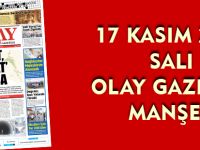 17 KASIM 2015  SALI OLAY GAZETESİ  MANŞETİ