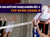 GÜMÜŞHANE BELEDİYESİ GENÇLERBİRLİĞİ: 3 - TVF SPOR LİSESİ: 0