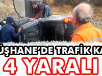 GÜMÜŞHANE’DE TRAFİK KAZASI: 4 YARALI