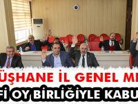 GÜMÜŞHANE İL GENEL MECLİSİ TEKLİFİ OY BİRLİĞİYLE KABUL ETTİ