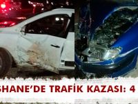 GÜMÜŞHANE’DE TRAFİK KAZASI: 4 YARALI