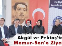 Akgül ve Pektaş’tan Memur-Sen’e Ziyaret