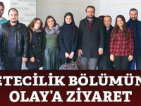 GAZETECİLİK BÖLÜMÜNDEN OLAY’A ZİYARET