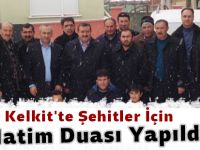 Kelkit'te Şehitler İçin Hatim Duası Yapıldı