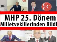 MHP 25. Dönem Milletvekillerinden Bildiri