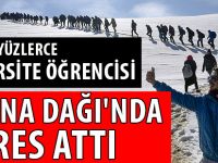 YÜZLERCE ÜNİVERSİTE ÖĞRENCİSİ ZİGANA DAĞI'NDA STRES ATTI