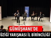 GÜMÜŞHANE’DE TÜRK MÜZİĞİ YARIŞMASI İL BİRİNCİLİĞİ YAPILDI