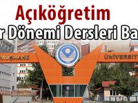 Açıköğretim Bahar Dönemi Dersleri Başlıyor