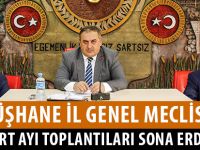 GÜMÜŞHANE İL GENEL MECLİSİNİN MART AYI TOPLANTILARI SONA ERDİ