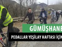 GÜMÜŞHANE’DE PEDALLAR YEŞİLAY HAFTASI İÇİN ÇEVRİLDİ